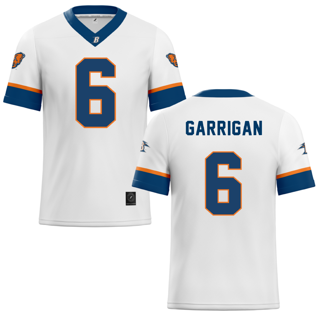 Bucknell University White Lacrosse Jersey - #6 Graham Garrigan