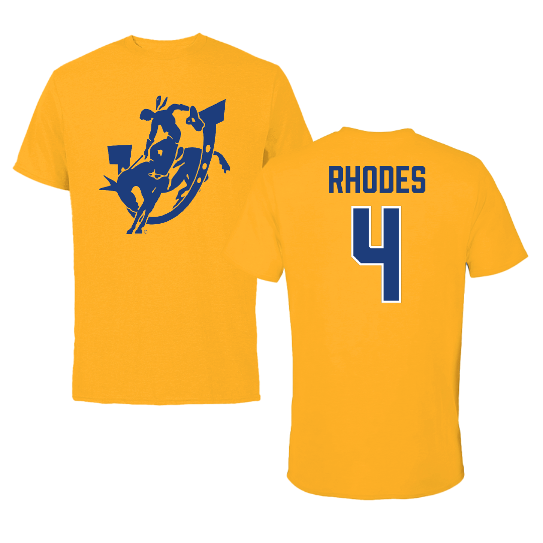 Southern Arkansas University Softball Gold Performance Tee - #4 Kassie Rhodes