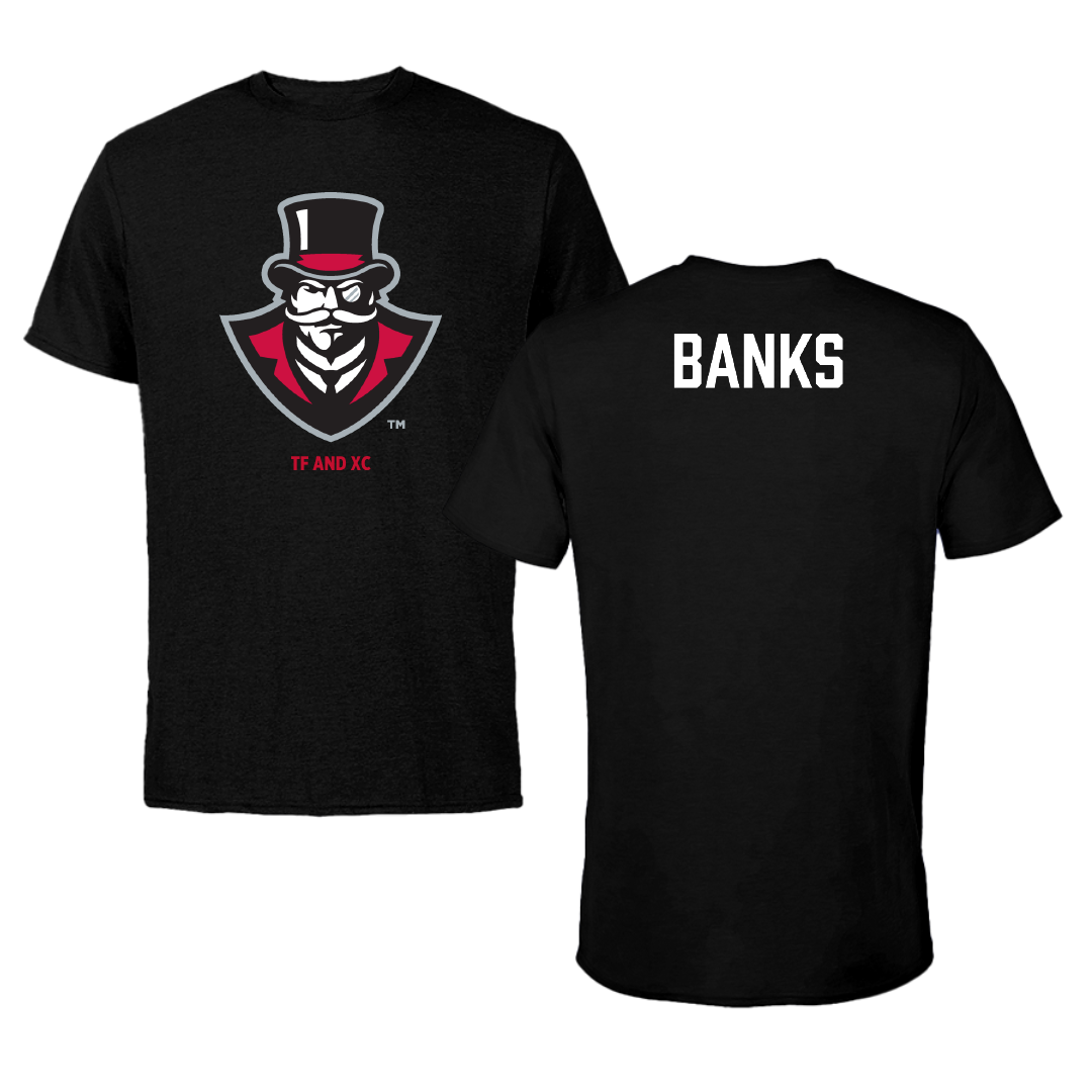 Austin Peay State University TF and XC Black Tee - Isis Banks