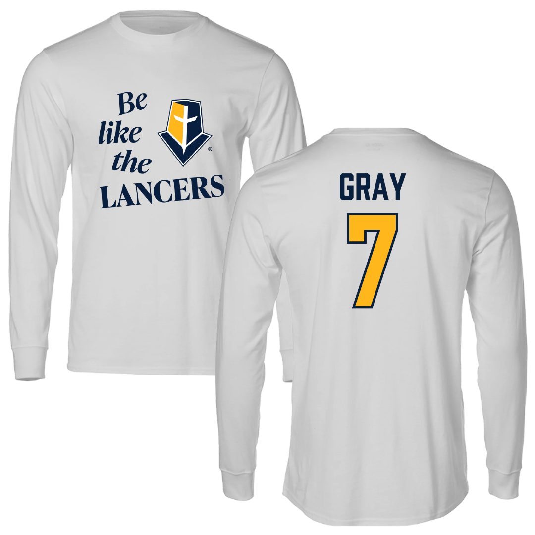 Mount Marty University Softball Light Gray Be Like Us Long Sleeve - #7 McKenzie Gray