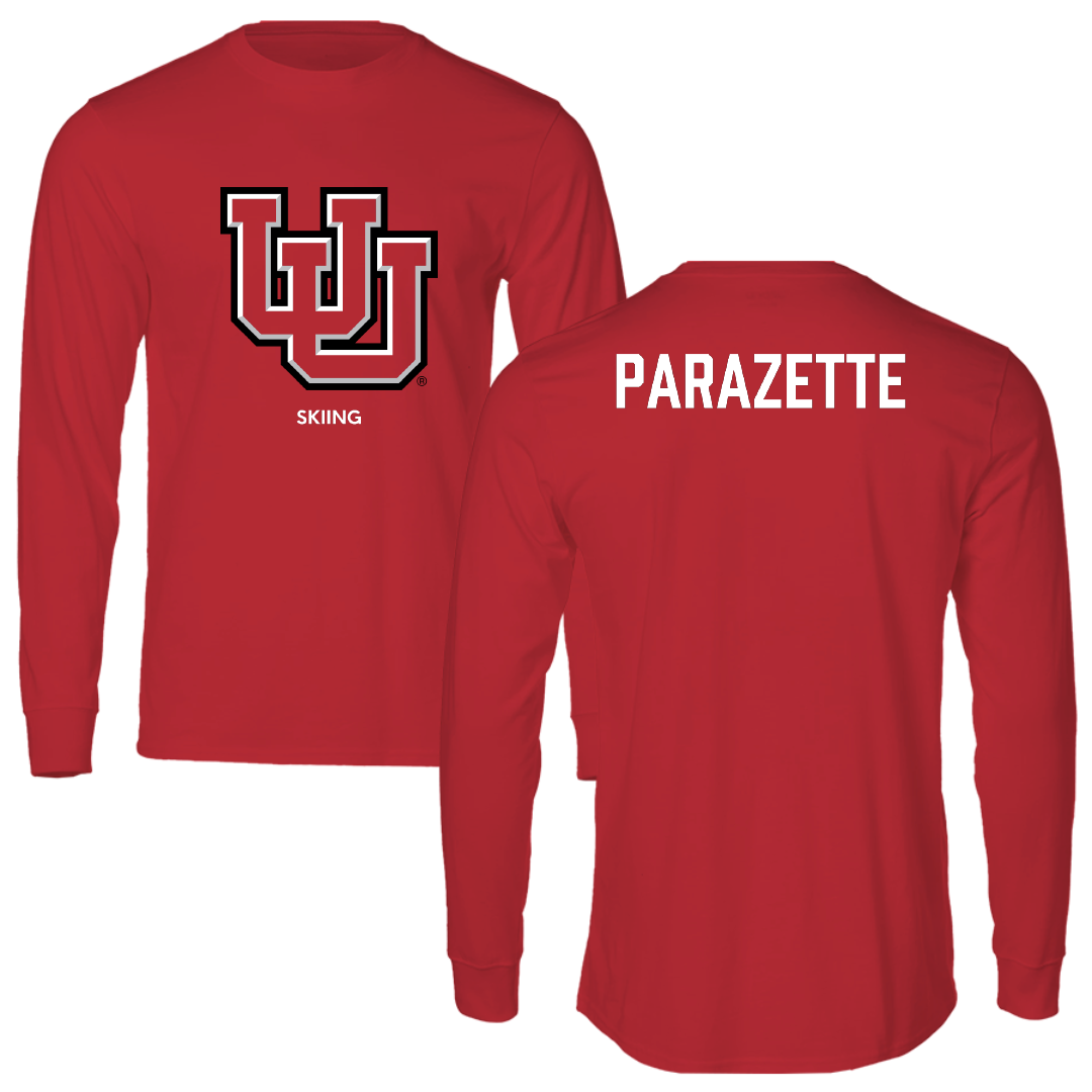 University of Utah Skiing Red Block Long Sleeve - Oliver Parazette