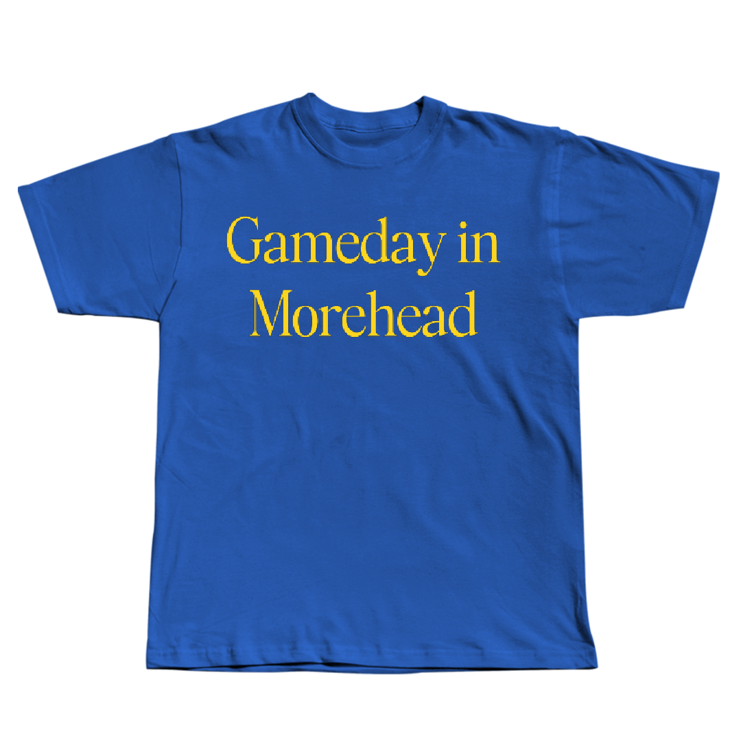 Morehead State University Baseball Blue Gameday Tee - #3 Davis Germann