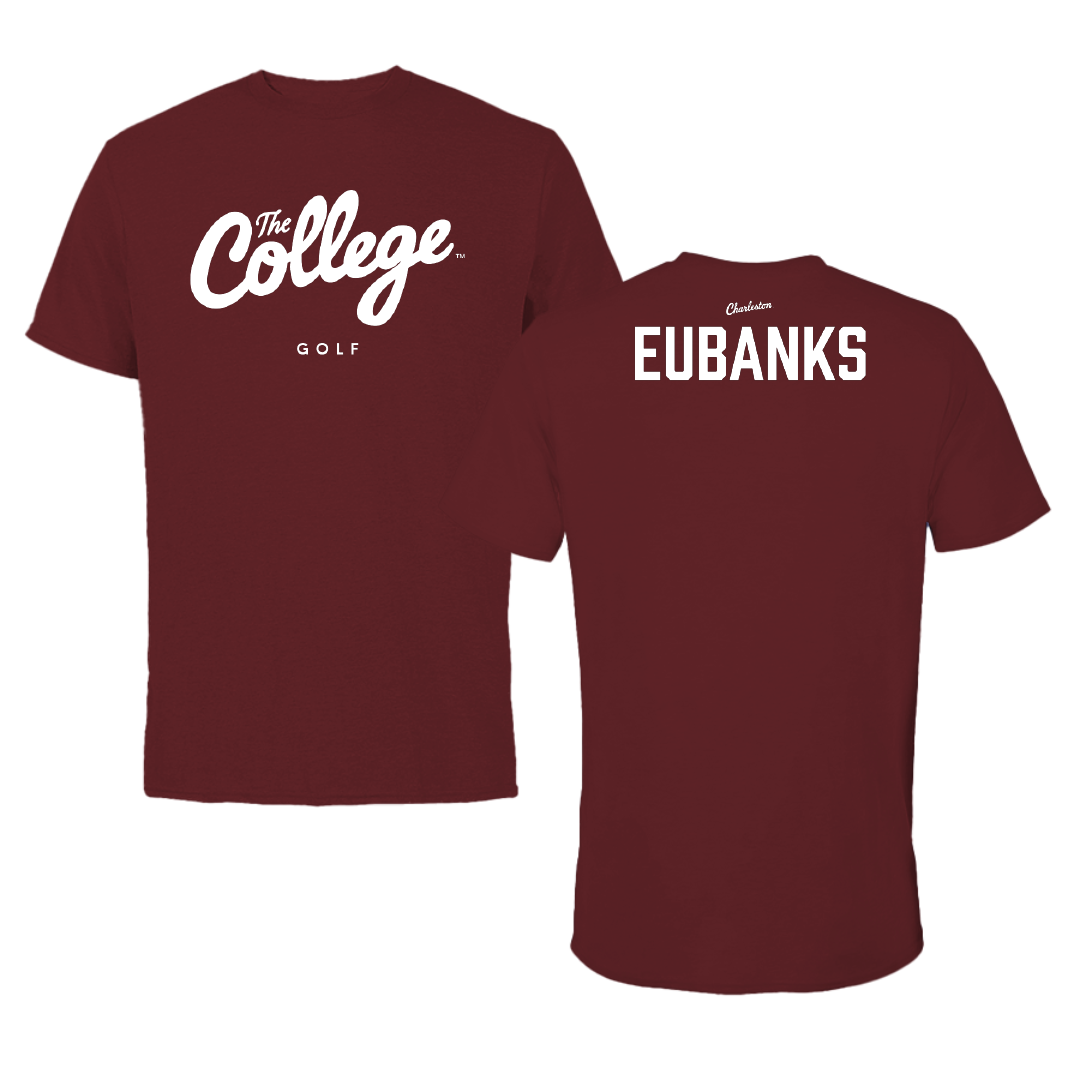 College of Charleston (South Carolina) Golf (M) Maroon Performance Tee - Miles Eubanks