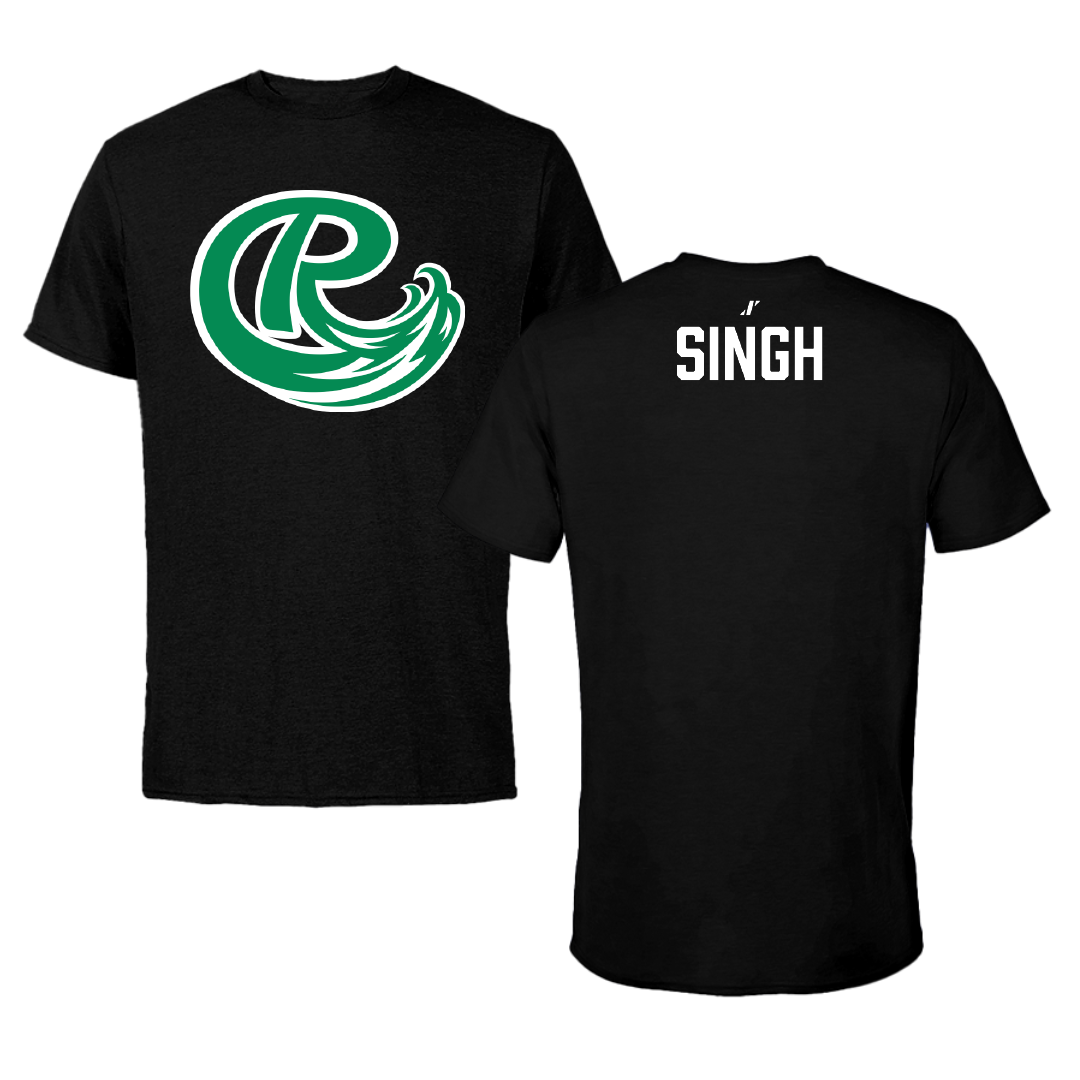 Roosevelt University Tennis (M) Black Performance Tee - Abhay Singh