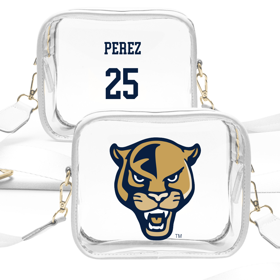 Florida International University Softball White Clear Stadium Bag - #25 Isabella Perez