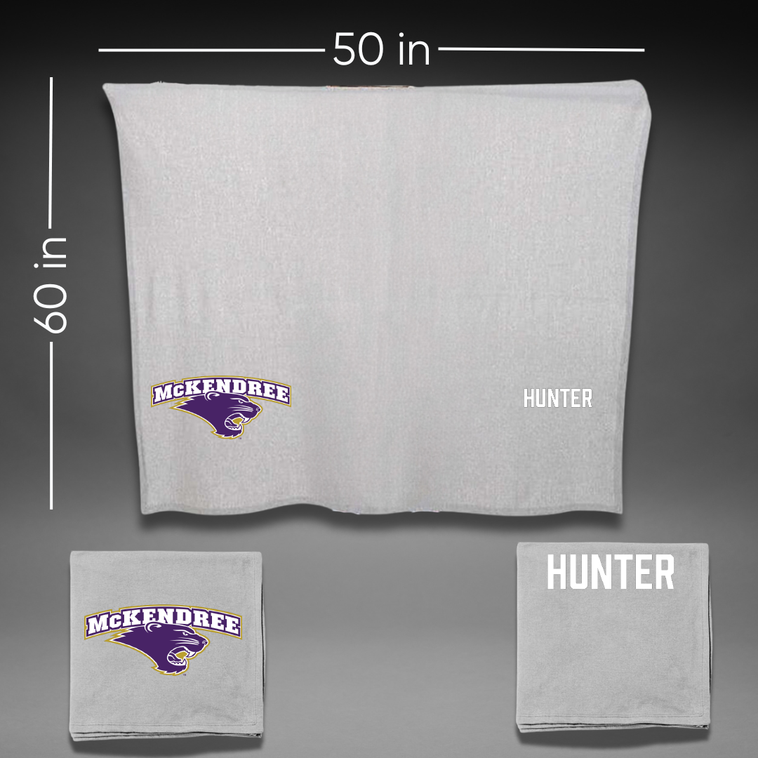 McKendree University Bowling Gray Blanket - Mason Hunter