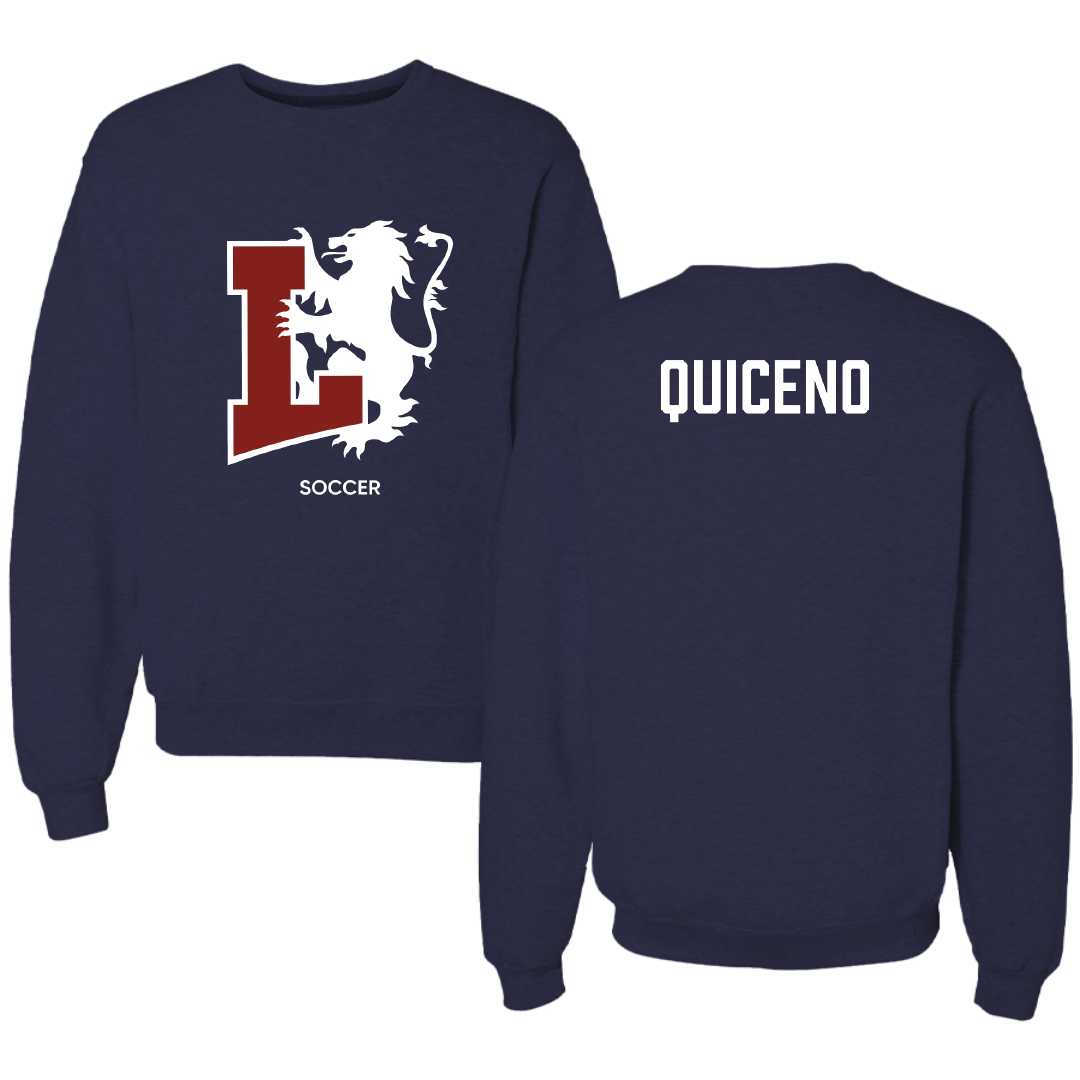 Lyon College Soccer (M) Navy Crewneck - Jacob Quiceno