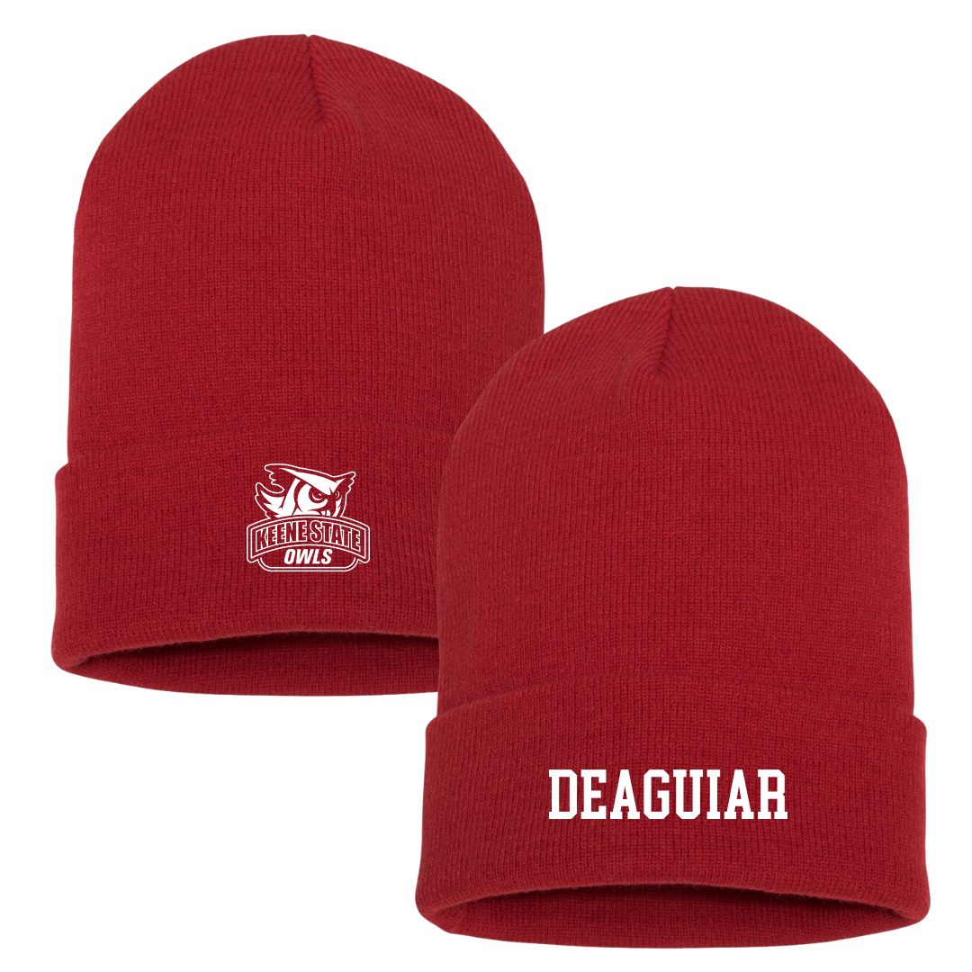 Keene State College TF and XC Red Beanie - Jonathan DeAguiar