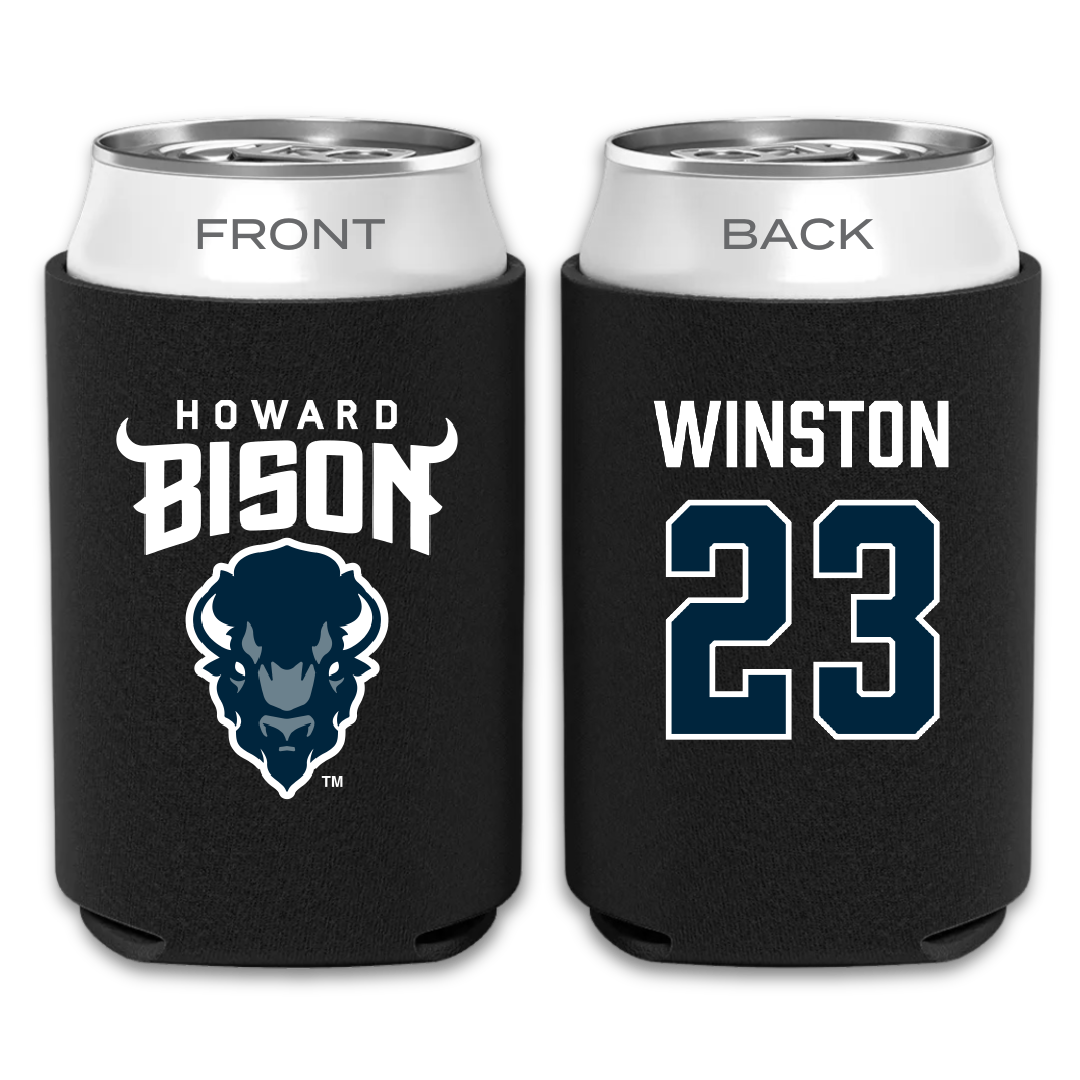 Howard University Soccer (M) Black Can Cooler - #23 Jonathan Winston