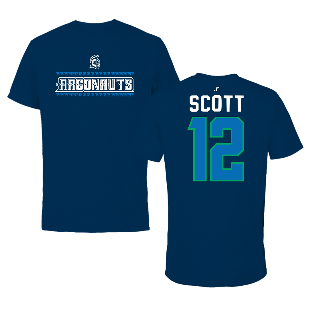 University of West Florida Football Navy General Performance Tee - #12 Corey Scott