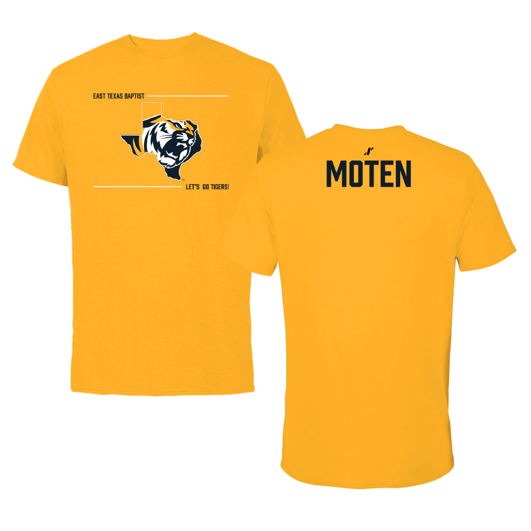 East Texas Baptist University TF and XC Gold General Tee - Talon Moten