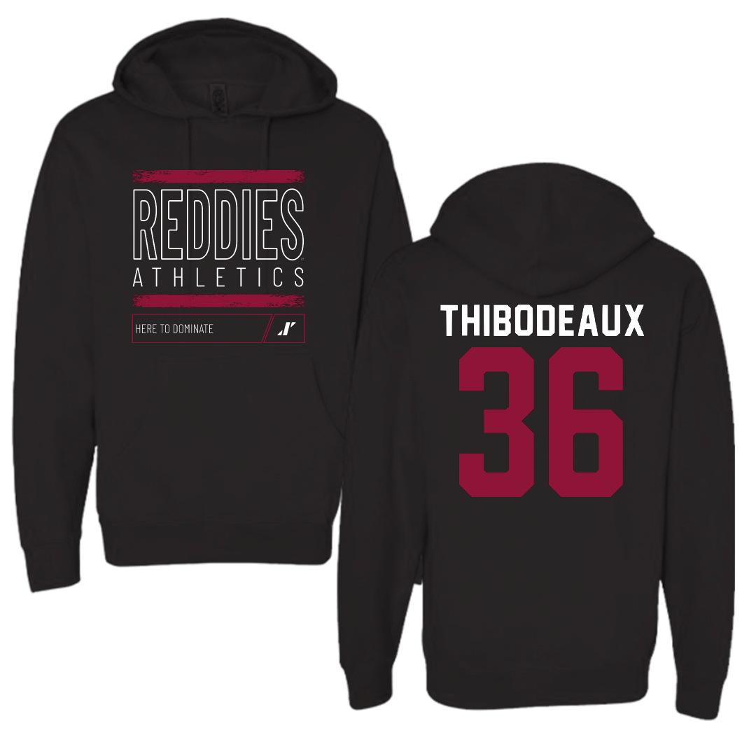 Henderson State University Football Black Dominate Hoodie - #36 Eric Thibodeaux
