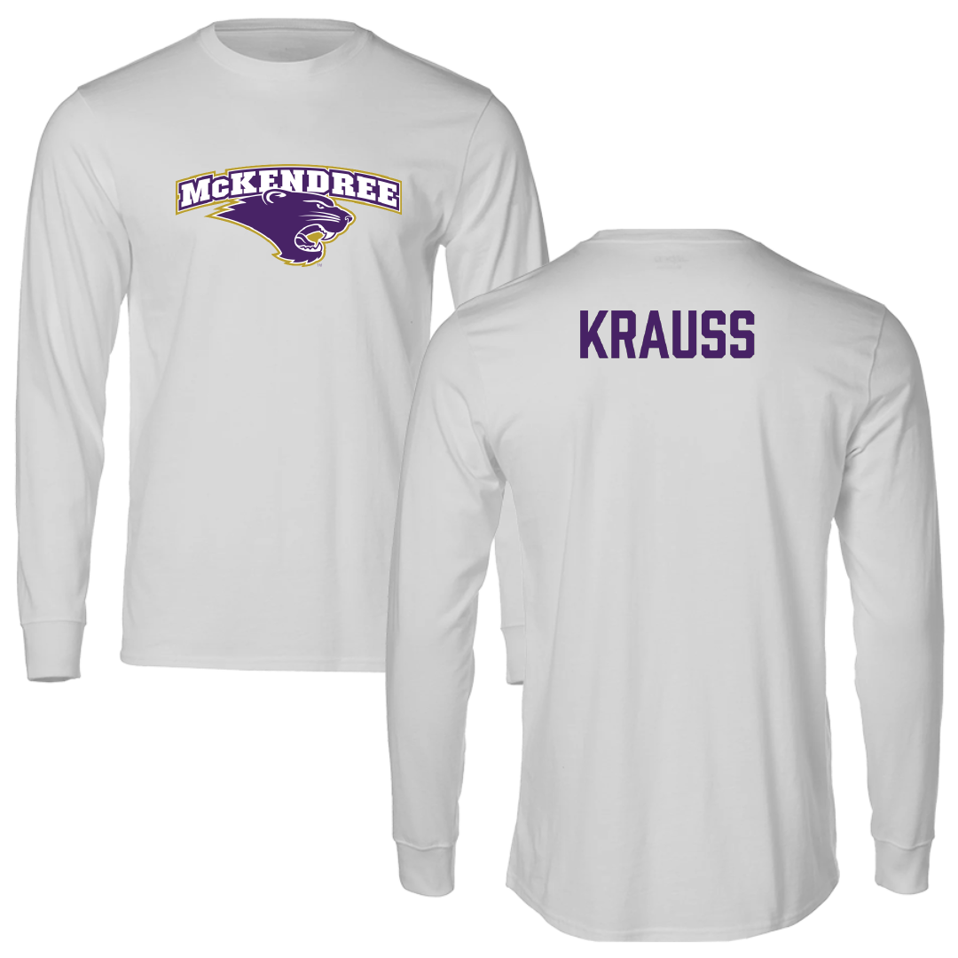 McKendree University Wrestling Light Gray Performance Long Sleeve - Lydia Krauss