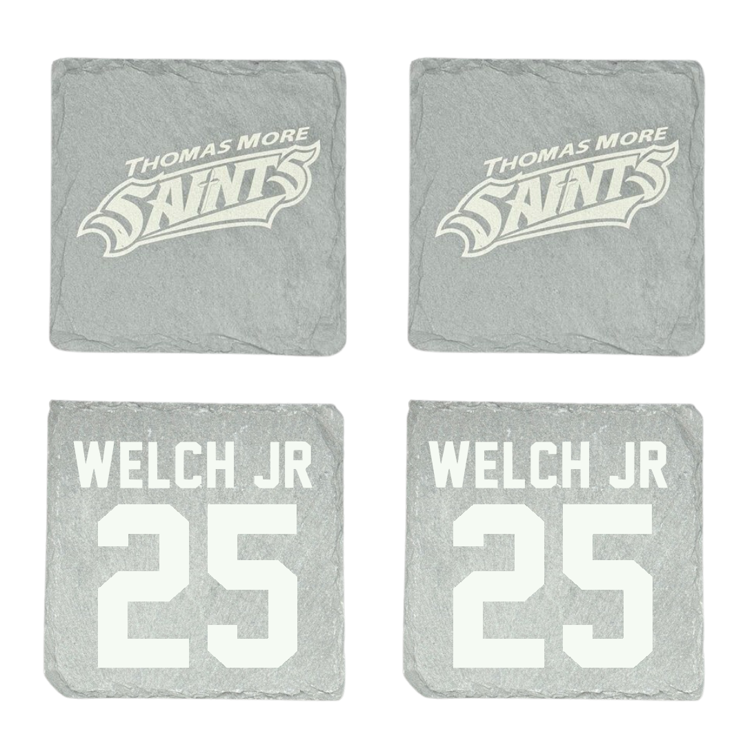 Thomas More University Football Stone Coaster (4 Pack)  - #25 Demetrick Welch Jr