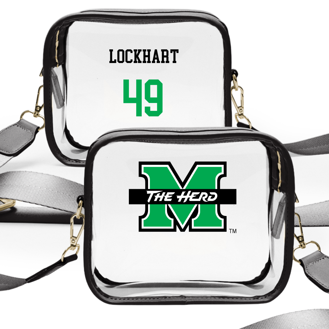 Marshall University Football Black Clear Stadium Bag - #49 Mekhi Lockhart
