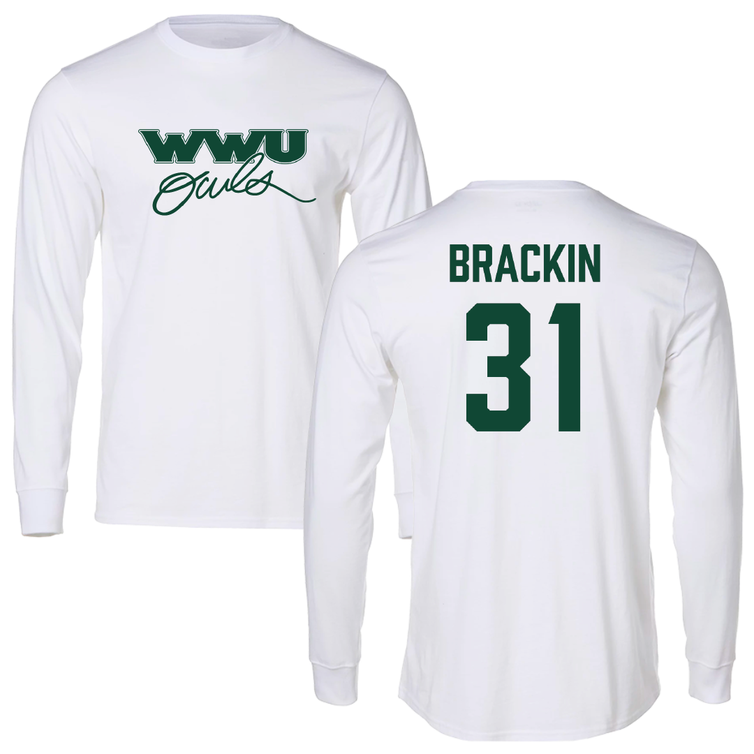 William Woods University Lacrosse (M) White Long Sleeve - #31 Jack Brackin