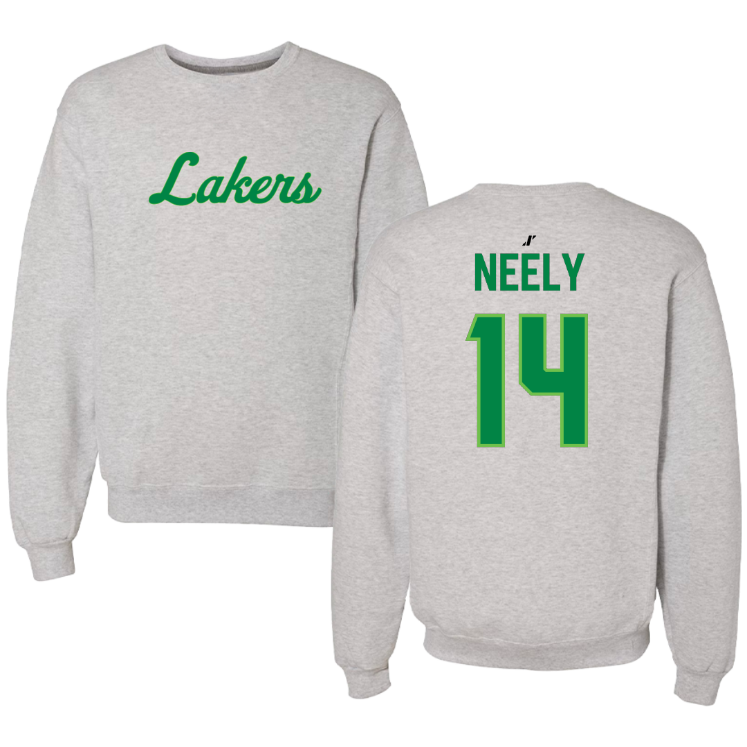 Roosevelt University Baseball Light Gray Crewneck - #14 Liam Neely