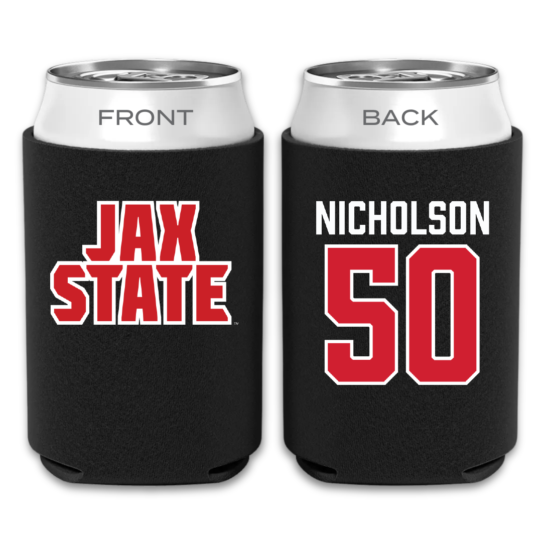 Jacksonville State University Basketball Black Can Cooler - #50 Mason Nicholson