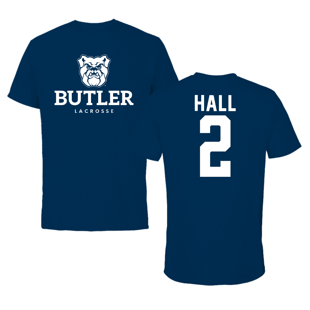 Butler University Lacrosse Navy Tee - #2 Chloe Hall