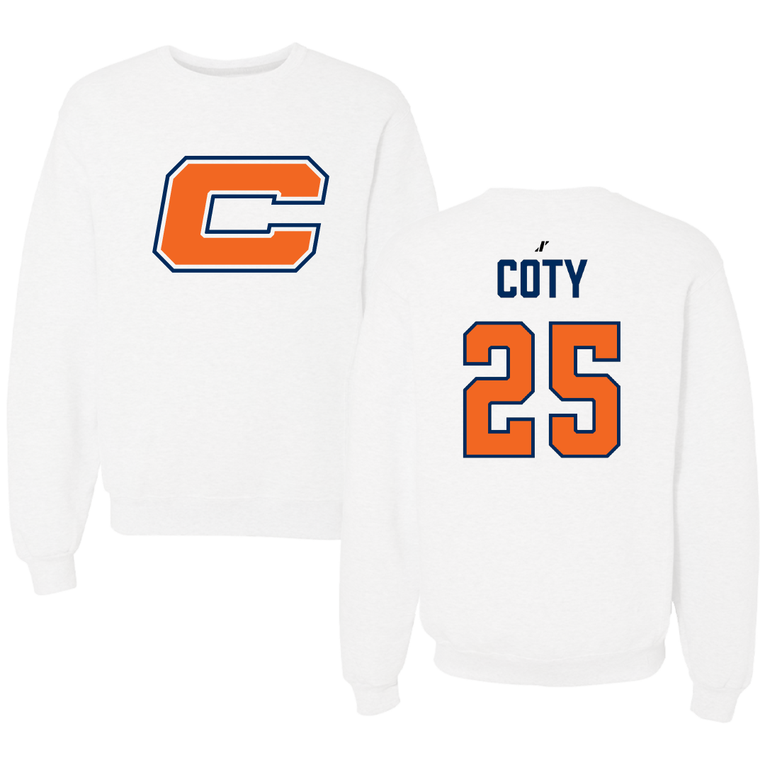 Carroll University Lacrosse (M) White Crewneck - #25 Connor Coty