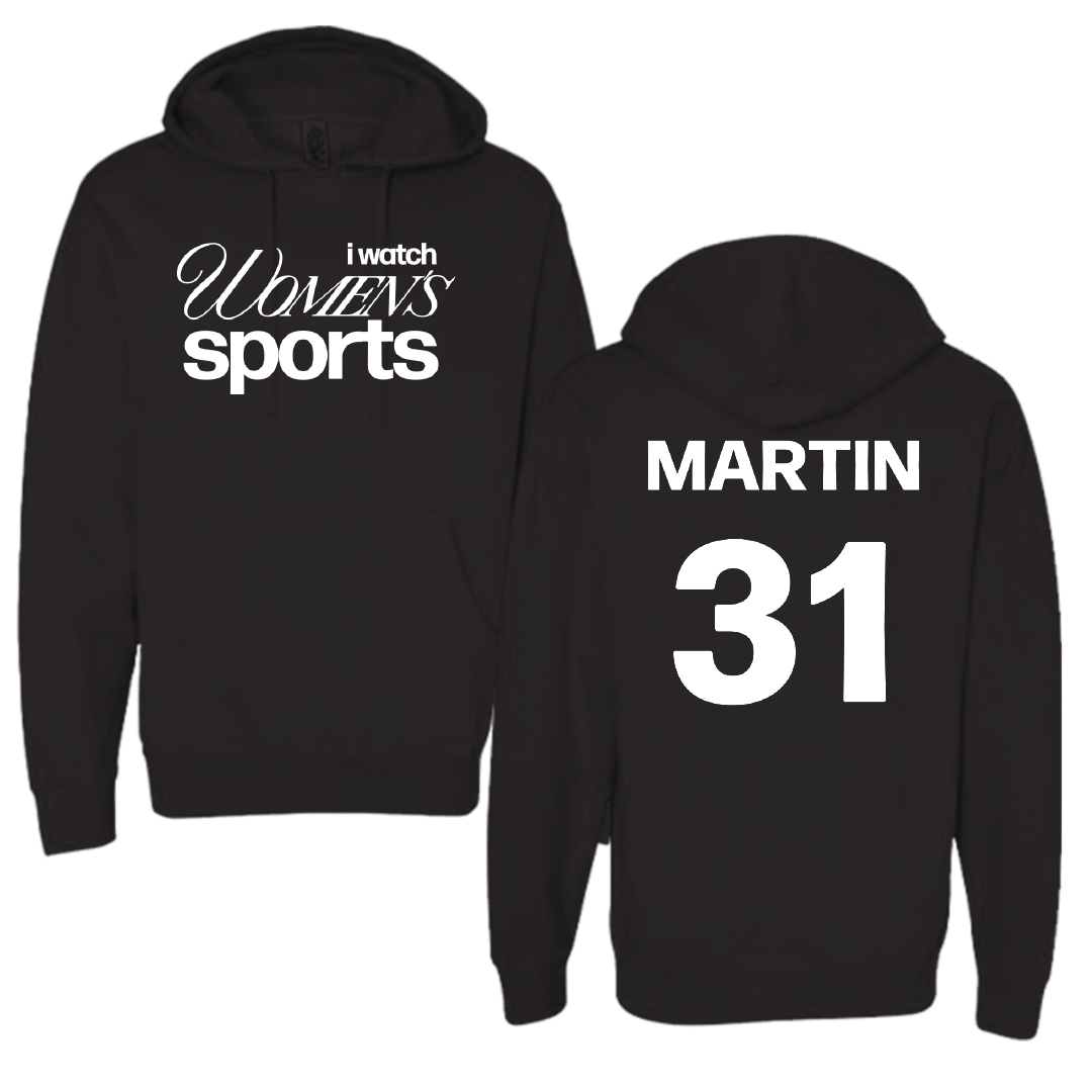 Appalachian State University Softball Black WHM Hoodie - #31 Sidney Martin