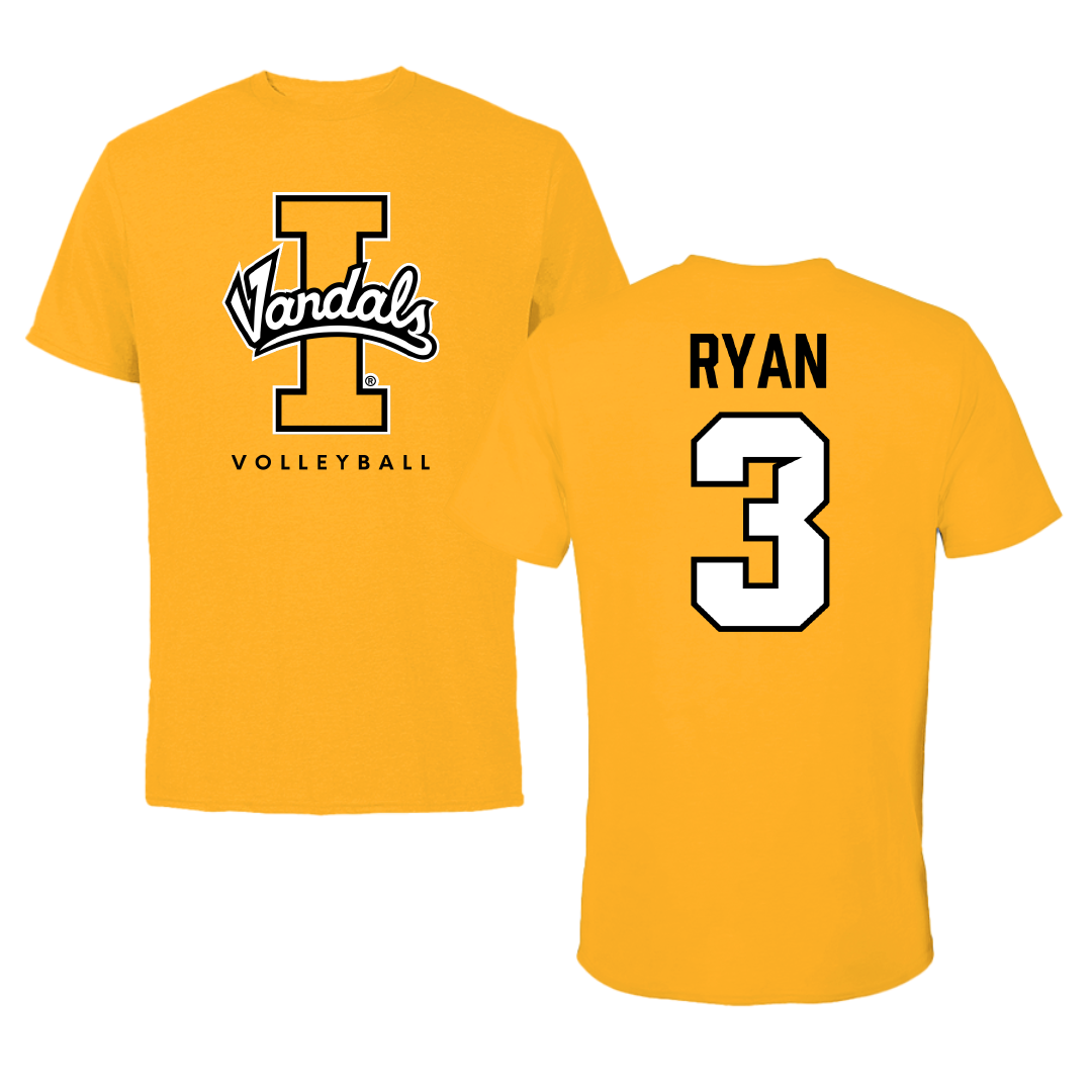 University of Idaho Volleyball (W) Gold Performance Tee - #3 Lucy Ryan