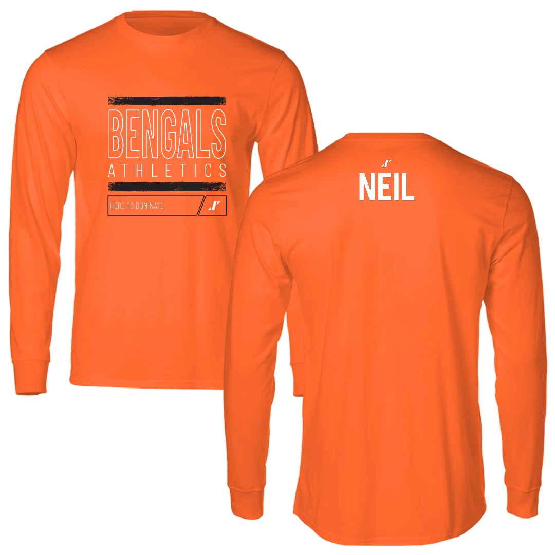 Idaho State University TF and XC Orange Dominate Performance Long Sleeve - Nick Neil