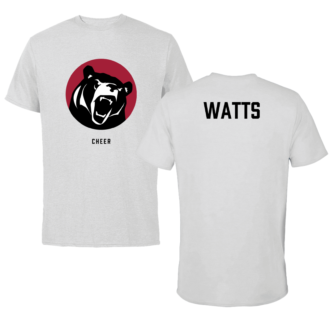 Lenoir-Rhyne University Cheer Light Gray Performance Tee - Mallory Watts