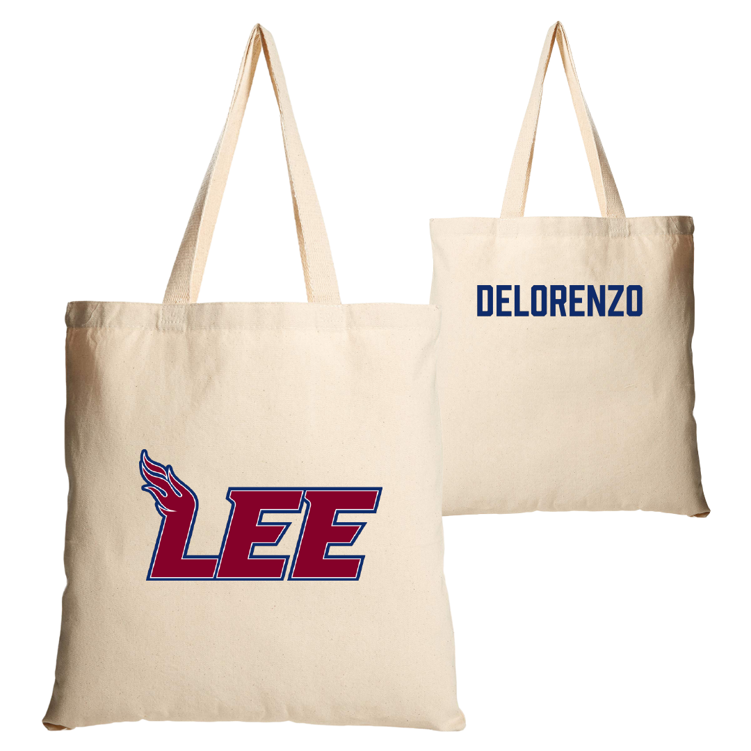 Lee University TF and XC Tan Canvas Tote Bag - Andrew DeLorenzo