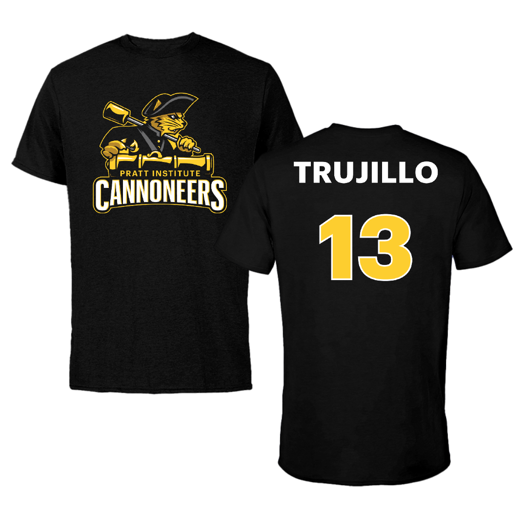 Pratt Institute Soccer (W) Black Tee - #13 Alyssa Trujillo