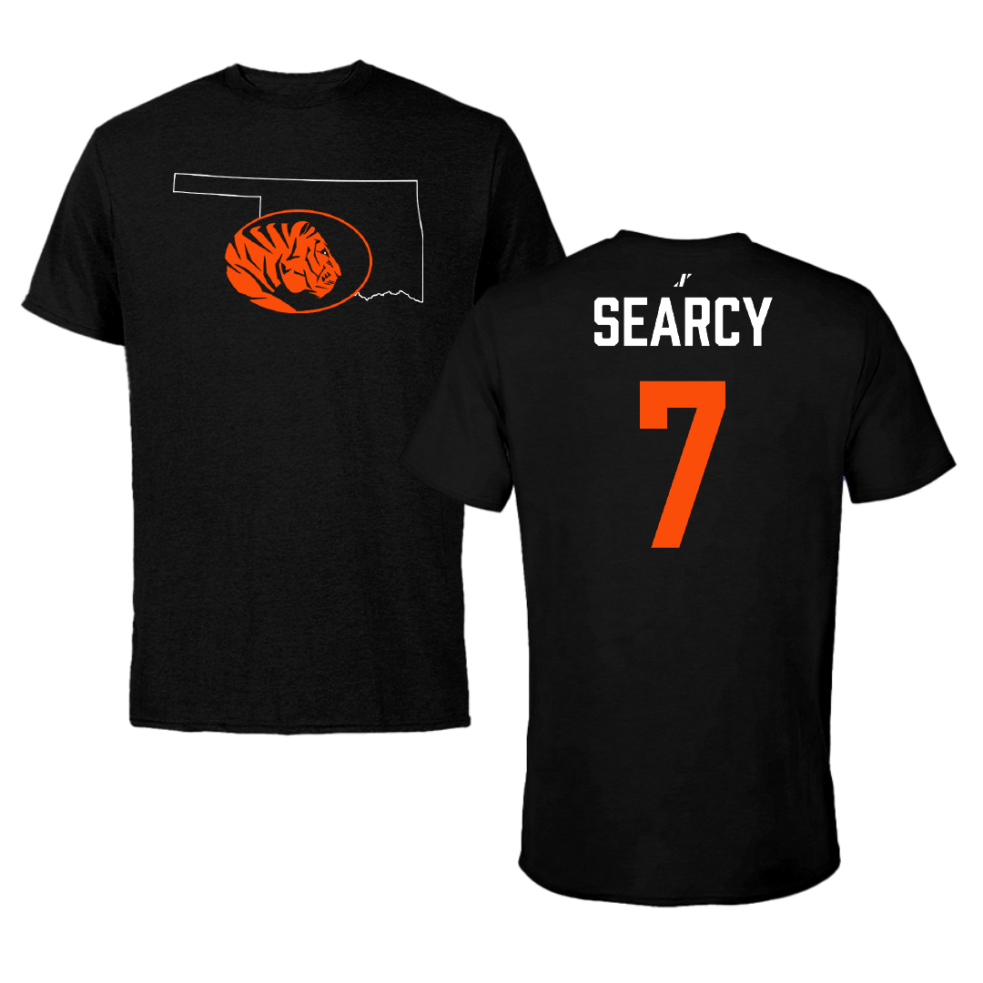 East Central University Football Black State Performance Tee - #7 Cade Searcy