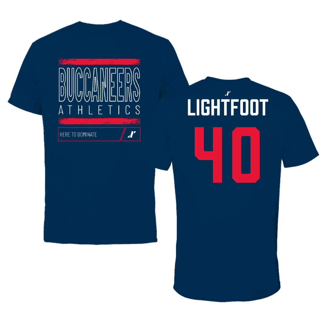 Christian Brothers University Soccer (W) Navy Dominate Tee - #40 Brooke Lightfoot
