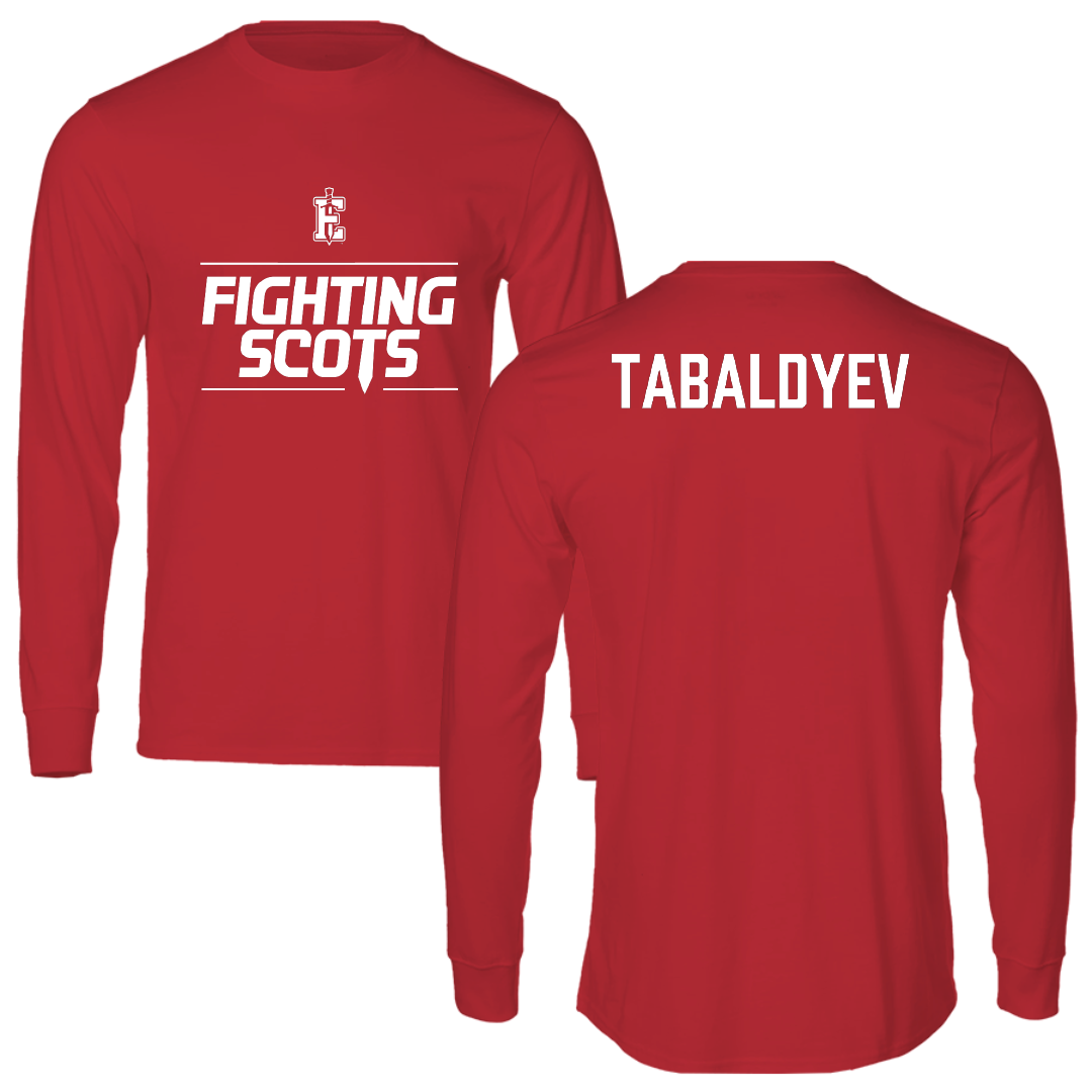 PennWest Edinboro Tennis (M) Red General Long Sleeve - Arsen Tabaldyev