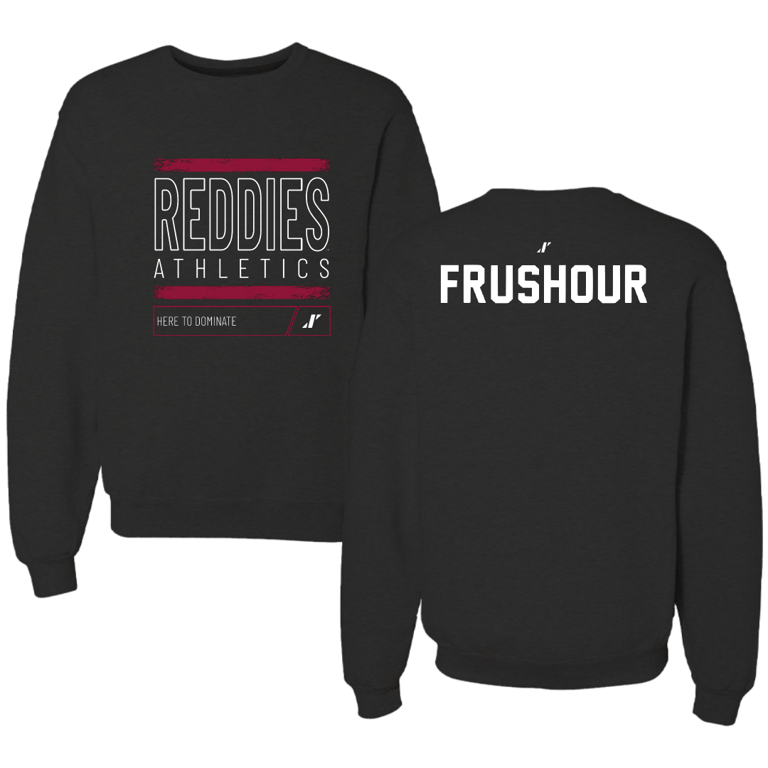 Henderson State University Cheer Black Dominate Crewneck - Felicity Frushour