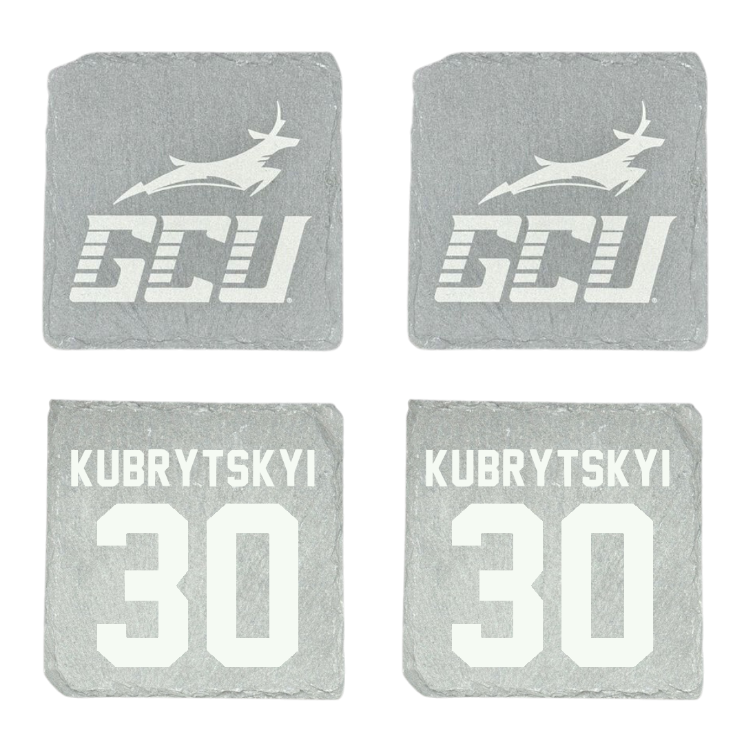 Grand Canyon University Ice Hockey Stone Coaster (4 Pack)  - #30 Dmytro Kubrytskyi