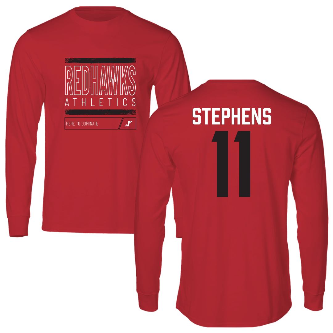 Southeast Missouri State University Basketball Red Dominate Long Sleeve - #11 Abby Stephens