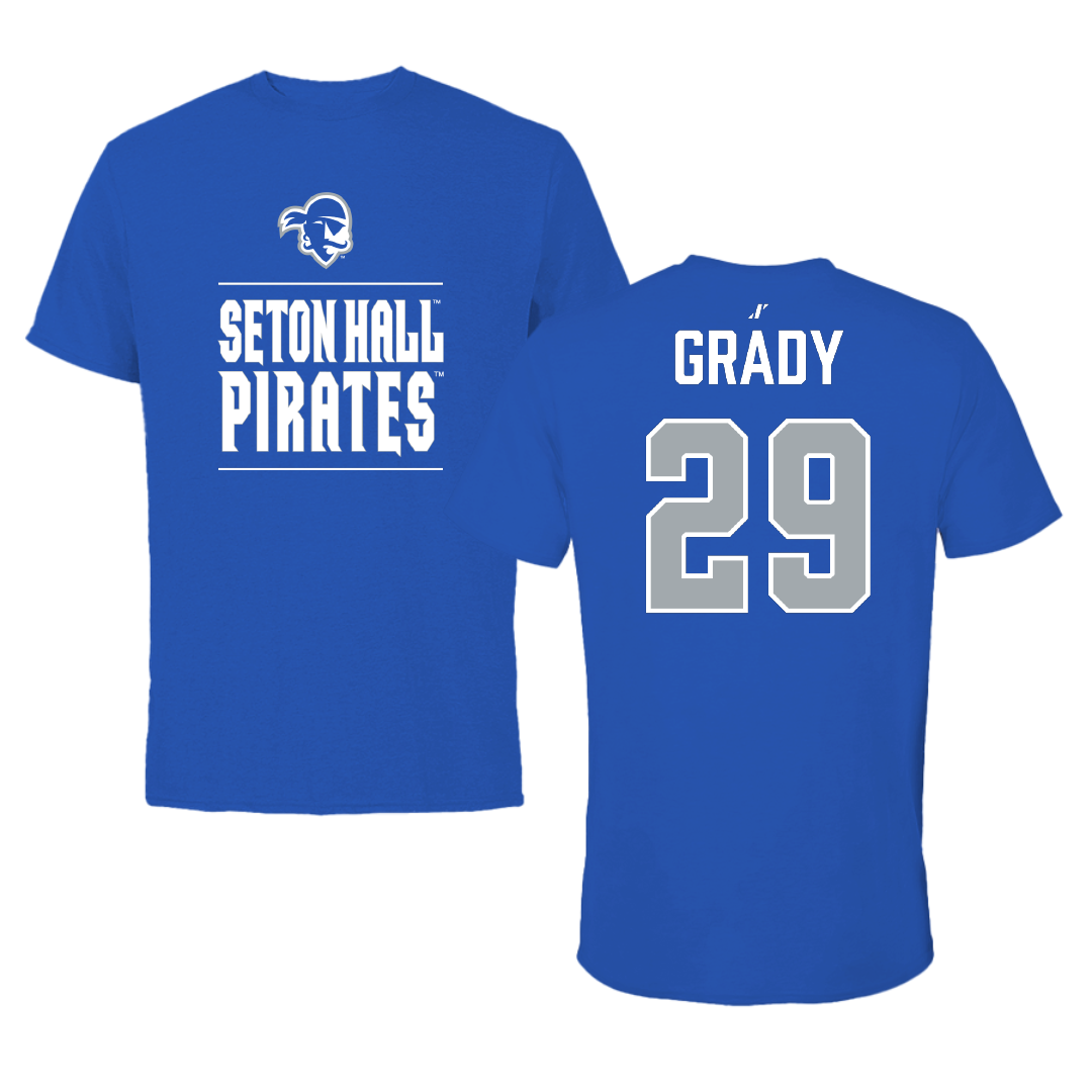Seton Hall University Baseball Blue General Performance Tee - #29 Shea Grady