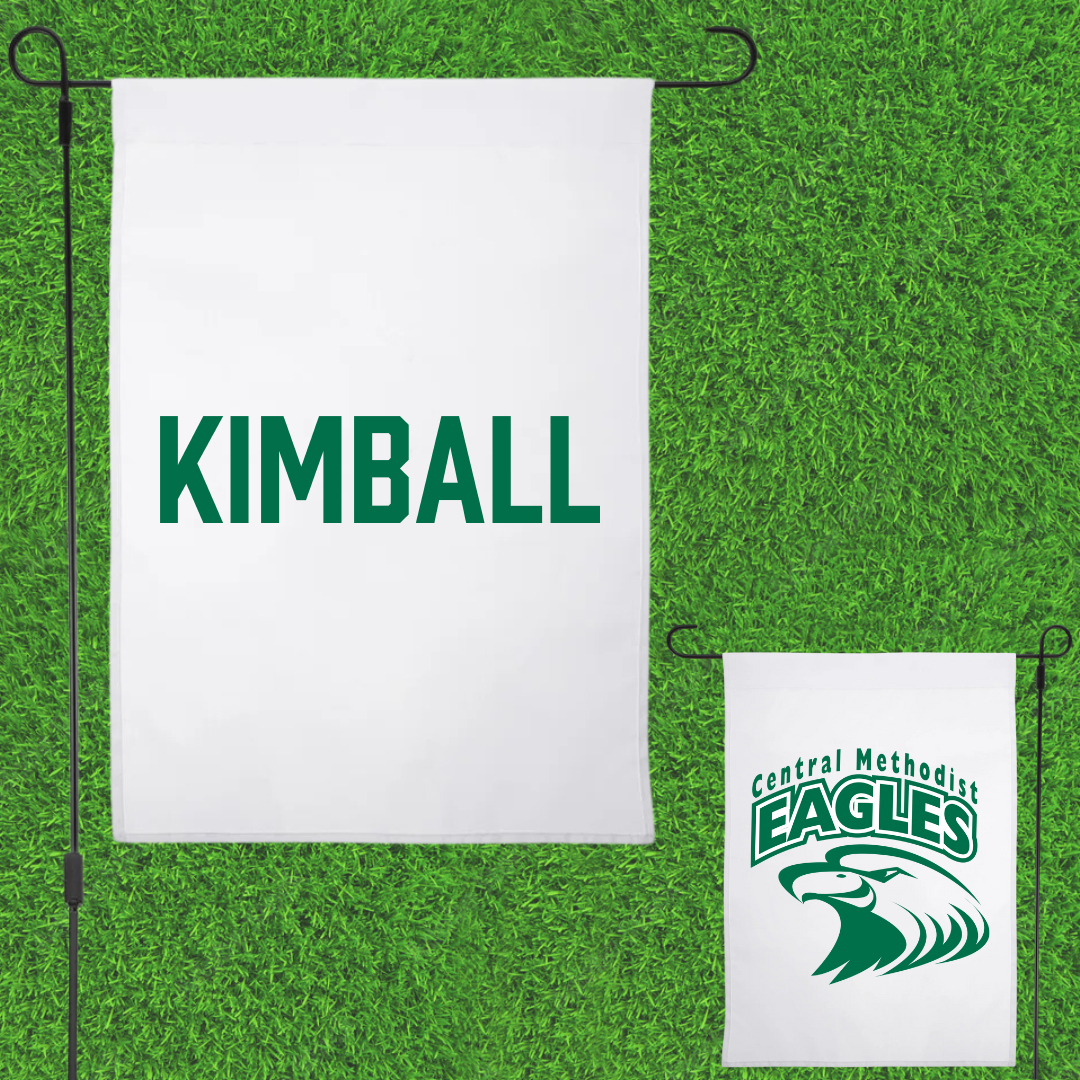 Central Methodist University Football White Garden Flag - Noah Kimball