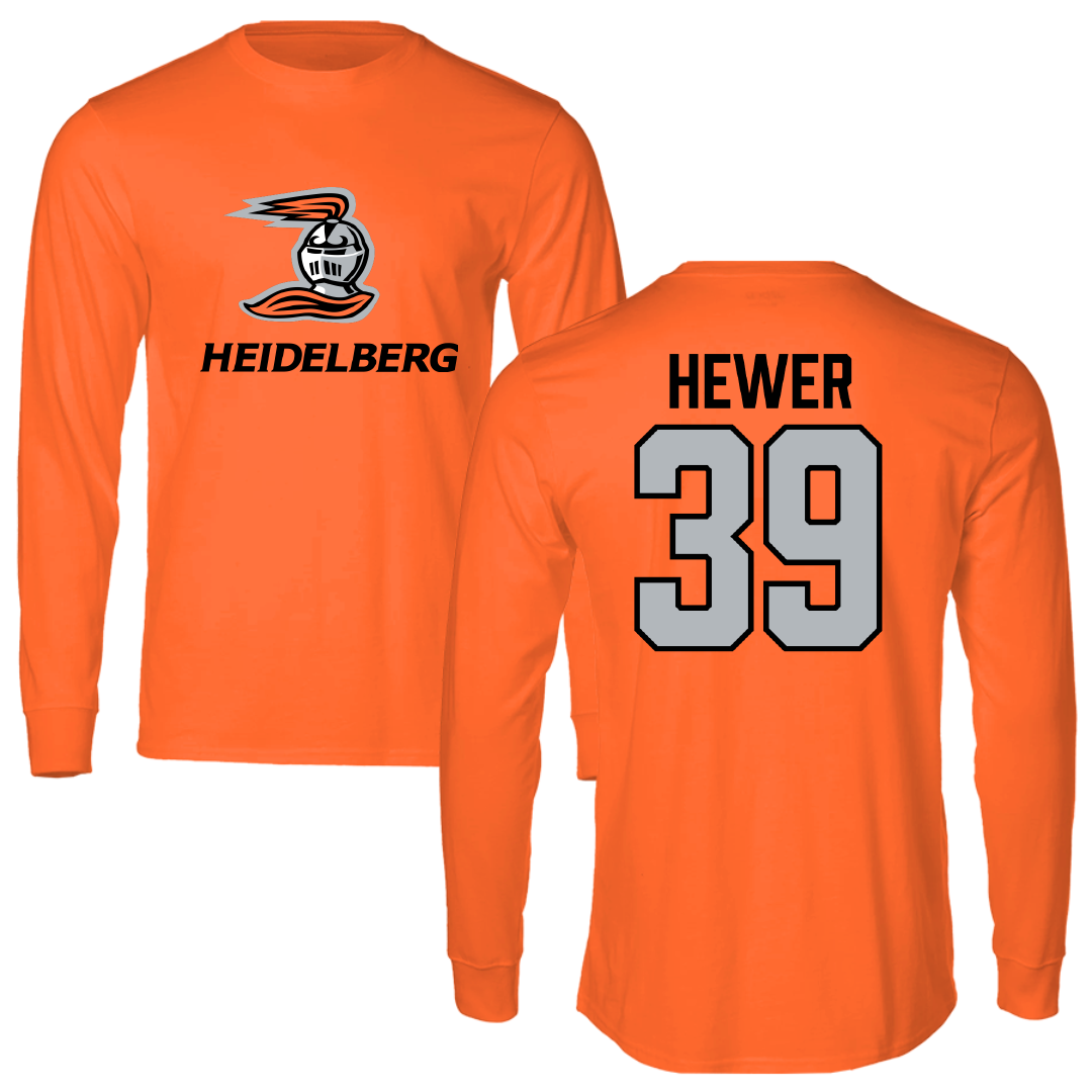 Heidelberg University Soccer Orange Performance Long Sleeve - #39 Syd Hewer
