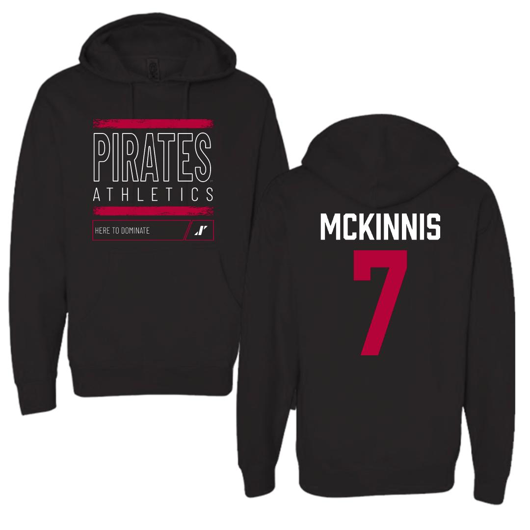 Whitworth University Softball Black Dominate Hoodie - #7 Katie McKinnis