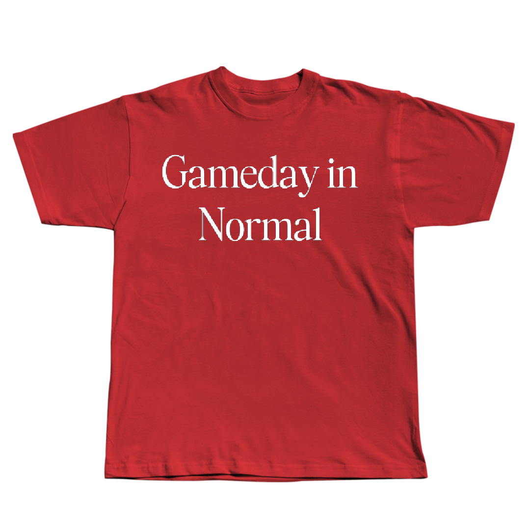 Illinois State University Football Red Gameday Tee - #46 Tye Niekamp