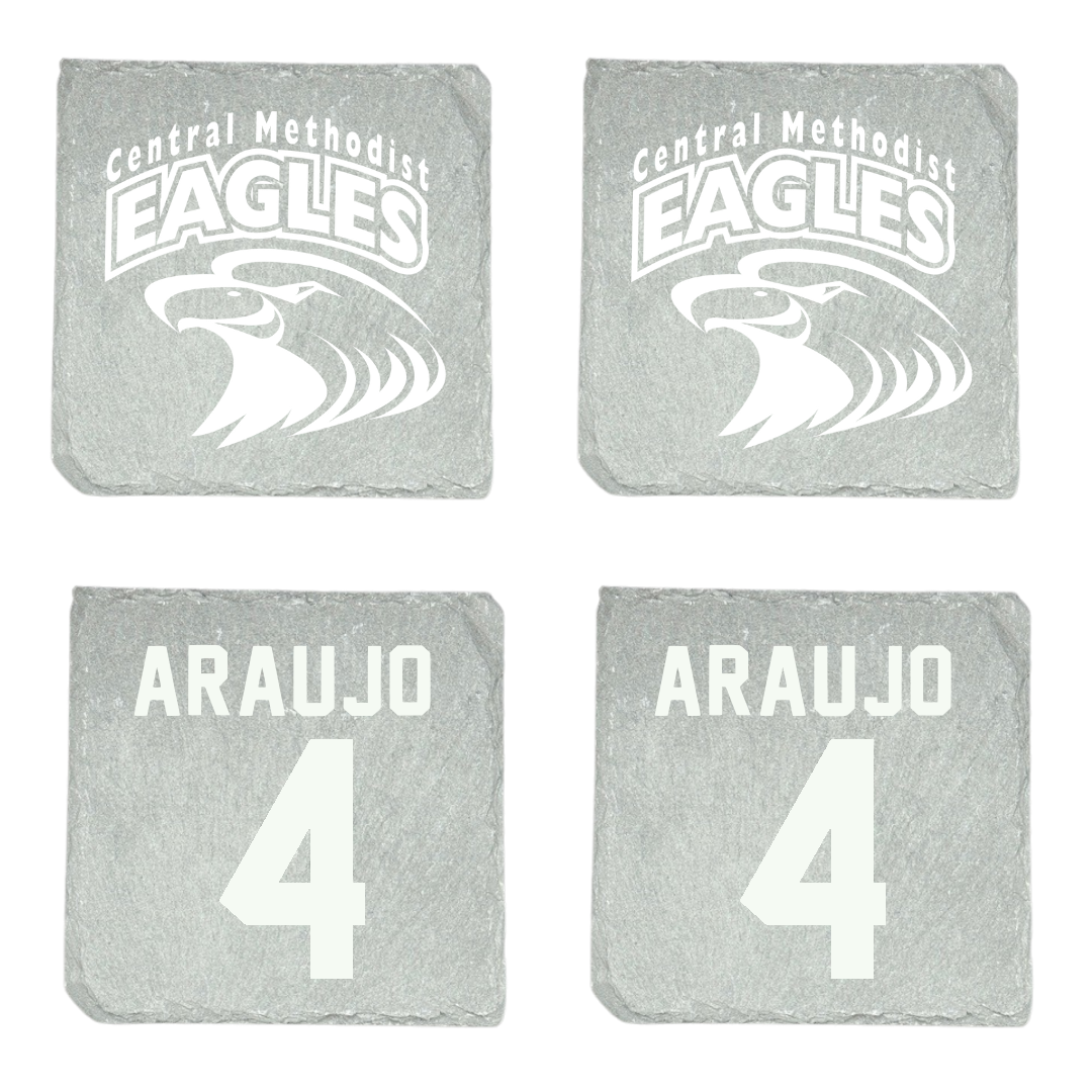 Central Methodist University Volleyball Stone Coaster (4 Pack)  - #4 Luciana Araujo