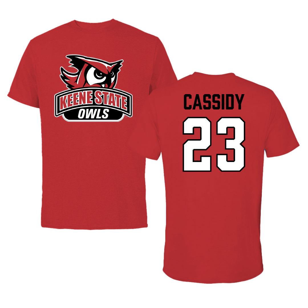 Keene State College Basketball (W) Red Performance Tee - #23 Sydney Cassidy