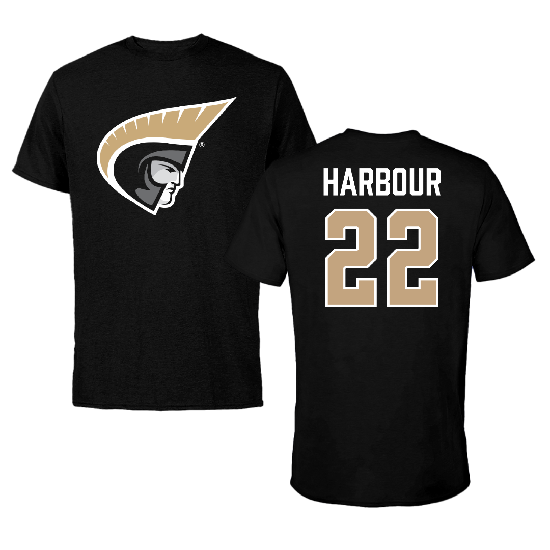 Anderson University (South Carolina) Softball Black Tee - #22 Bella Harbour