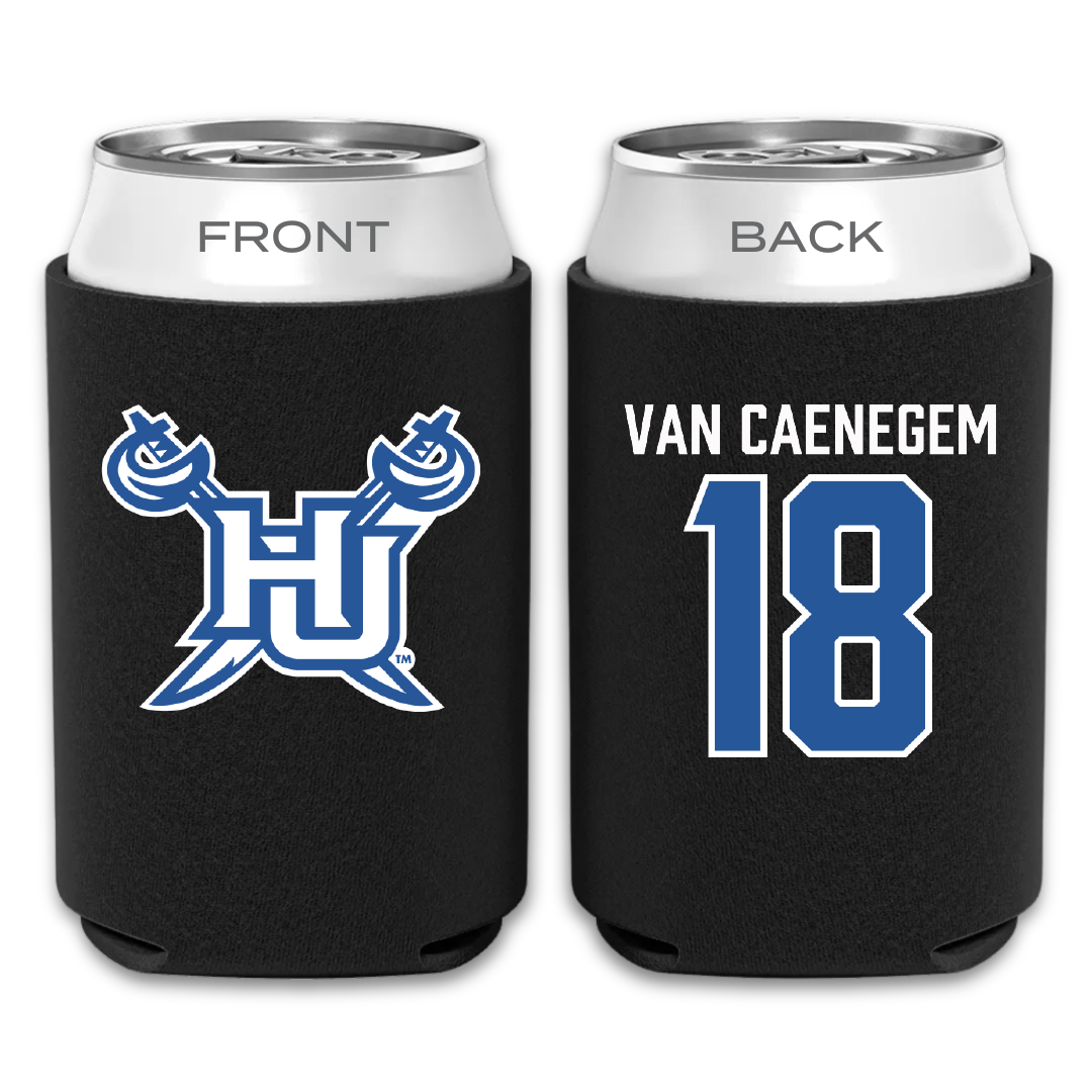 Hampton University Soccer Black Can Cooler - #18 Ellen Van Caenegem