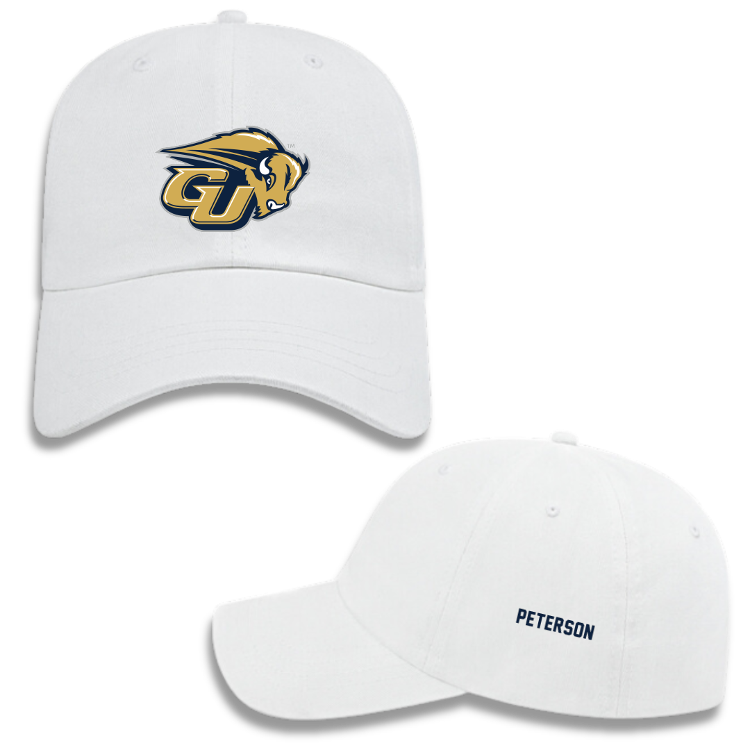 Gallaudet University Swimming & Diving White Hat - Elizabeth Peterson