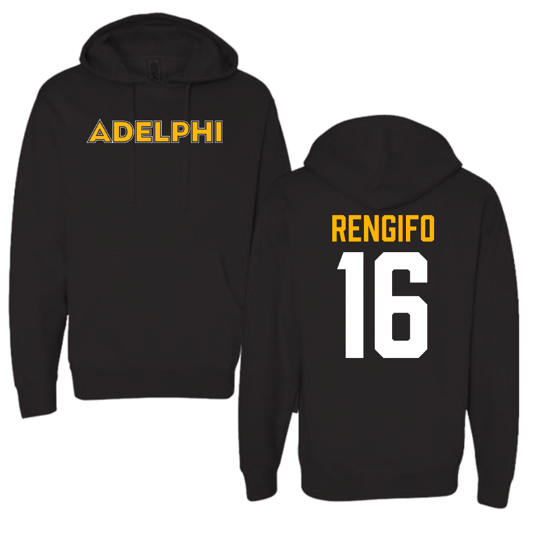 Adelphi University Baseball Black Hoodie - #16 Giancarlo Rengifo