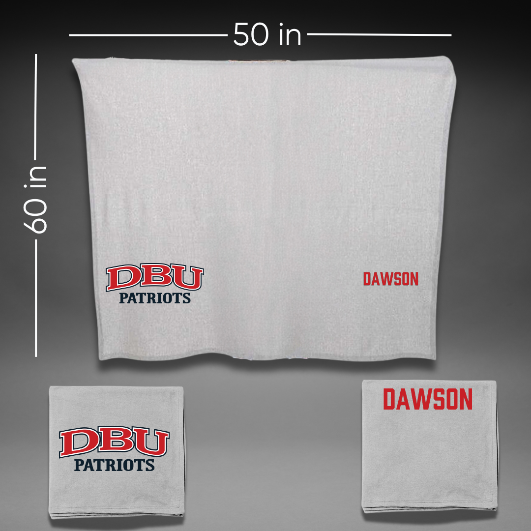 Dallas Baptist University TF and XC Gray Blanket - Emilee Dawson