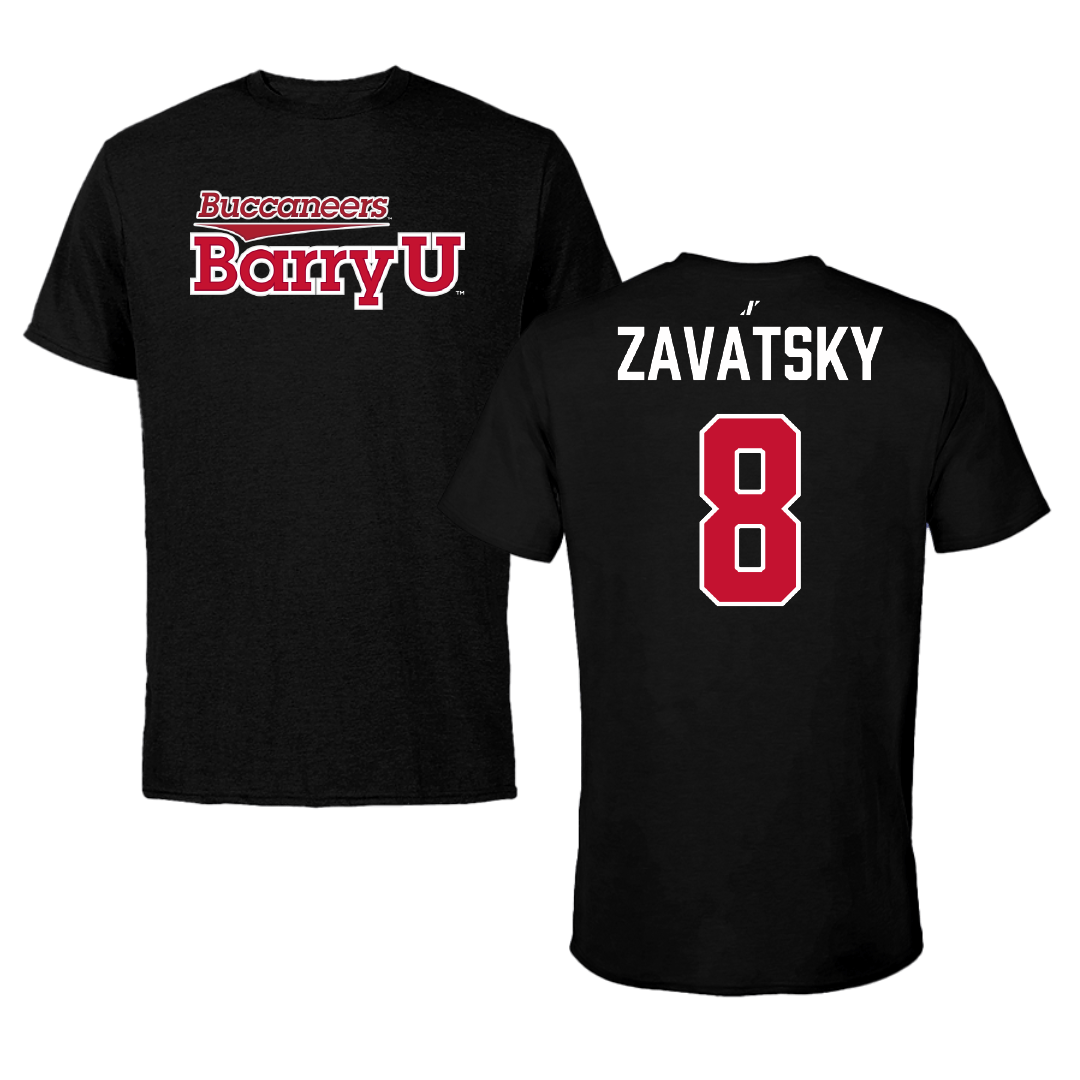 Barry University Soccer (W) Black Performance Tee - #8 Keli Zavatsky