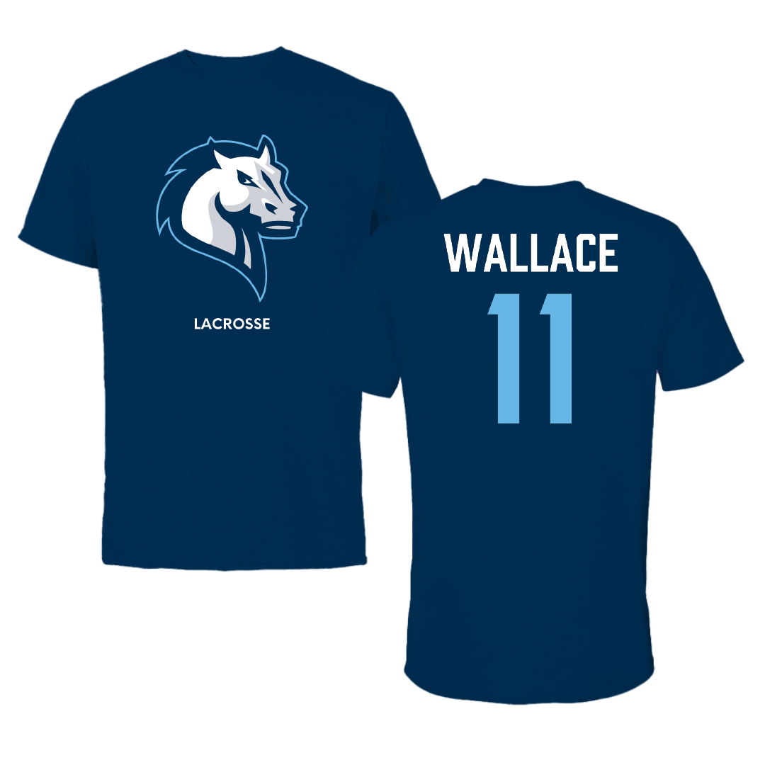 Mercy University Lacrosse (W) Navy Tee - #11 Riley Wallace